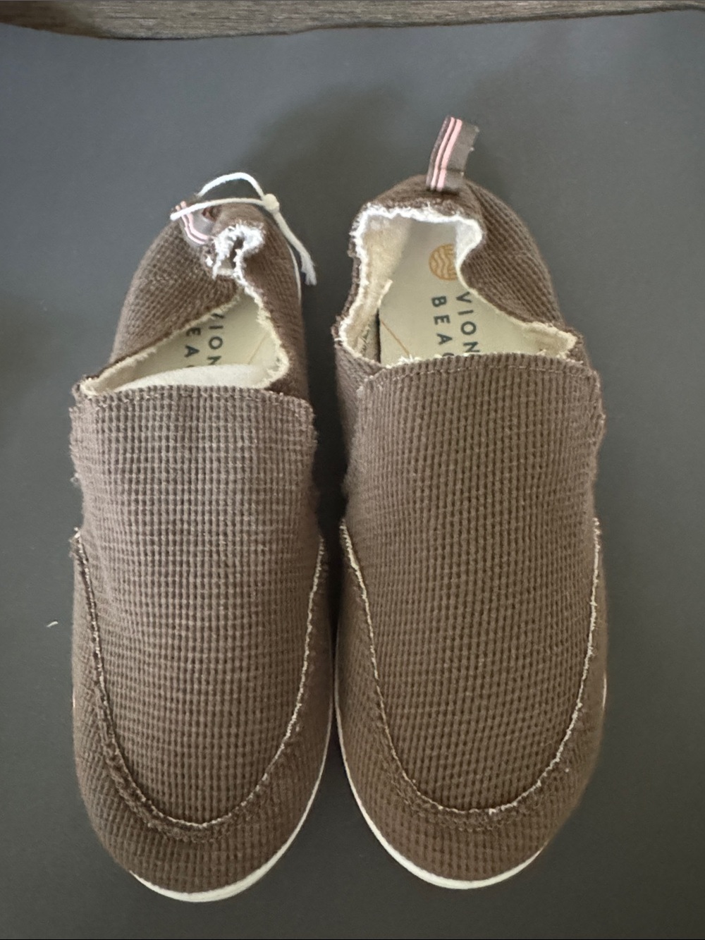Vionic Beach Casual Waffle knit Slip-On Shoes - Dark Brown